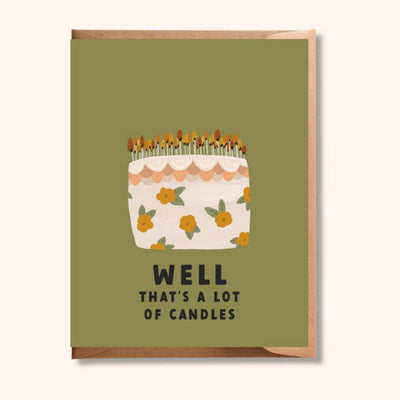 Well That's A Lot Of Candles Birthday Card | Brush + Bird Paper Co. | boogie + birdie