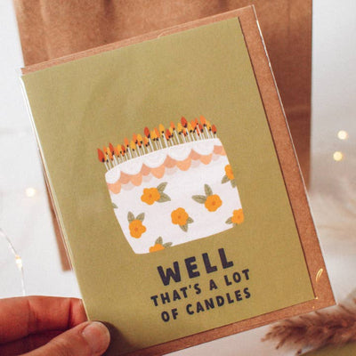 Well That's A Lot Of Candles Birthday Card | Brush + Bird Paper Co. | boogie + birdie