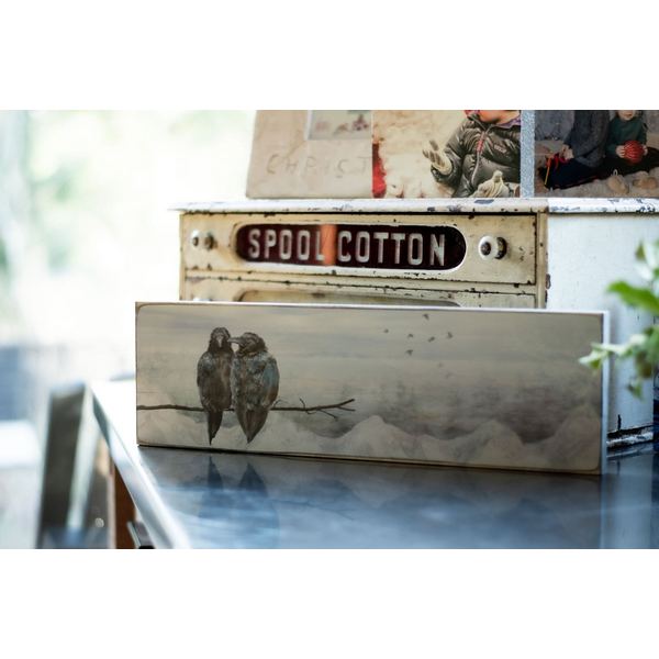 Lovebirds Branch Timber Art | Cedar Mountain Studios | boogie + birdie