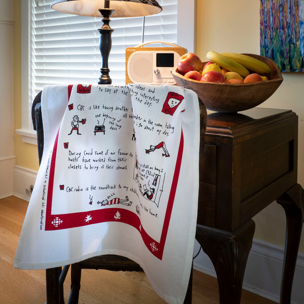 Reasons I Love CBC Radio Tea Towel | Sa Boothroyd | boogie + birdie