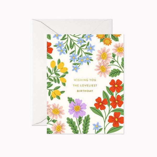 Loveliest Birthday Card | Linden Paper Co. | boogie + birdie