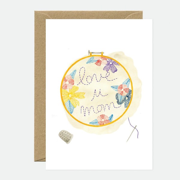 Love U Embroidery Mother's Day Card | All The Ways to Say | boogie + birdie