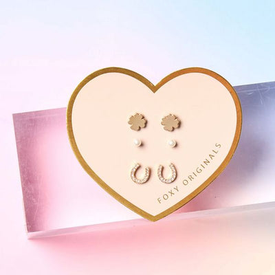 Gold Lucky Mix & Match Earring Set | Foxy Originals | boogie + birdie