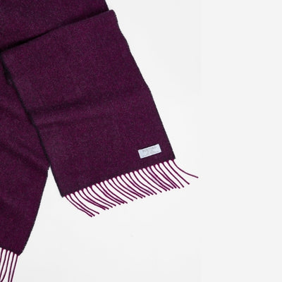 Magenta Juniper Herringbone Lambswool Scarf | Foxford | boogie + birdie
