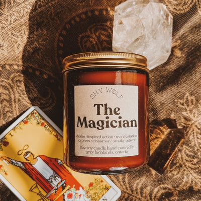 The Magician Tarot Candle | Shy Wolf Candle | boogie + birdie