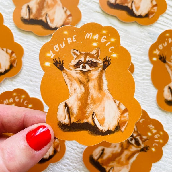 You're Magic Raccoon Sticker | Wild Made Goods | boogie + birdie