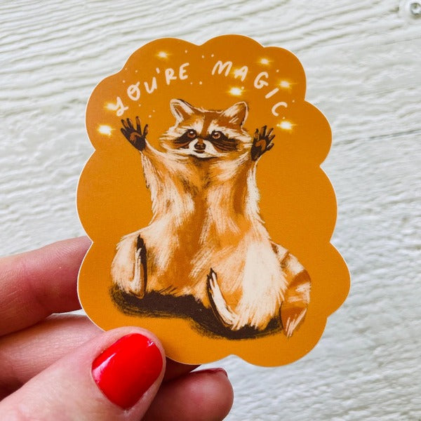 You're Magic Raccoon Sticker | Wild Made Goods | boogie + birdie