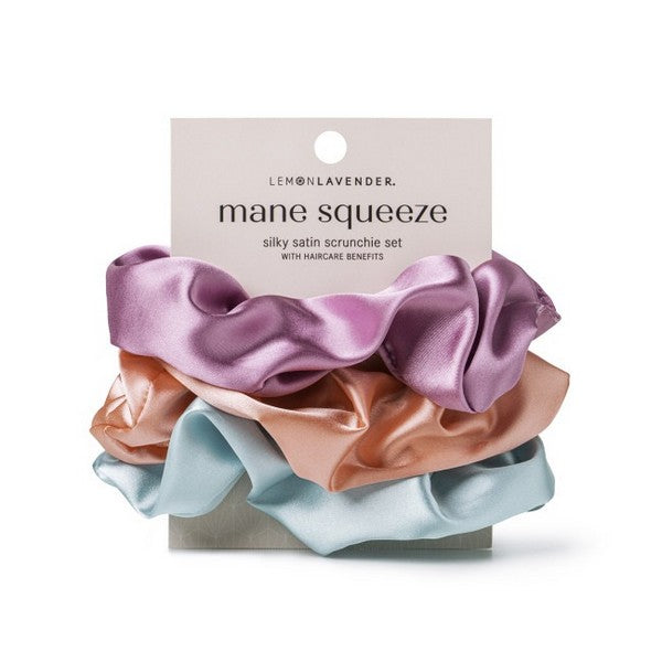 Satin Scrunchie Set 2 | Lemon Lavender | boogie + birdie