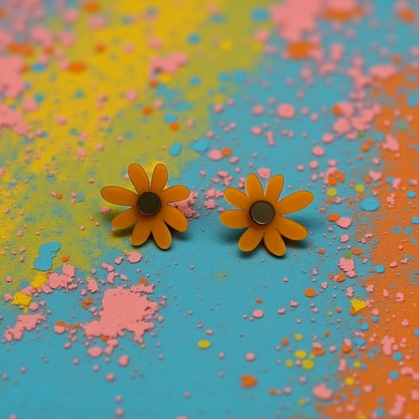 Mango Gerbera Stud Earrings | Ketoora | boogie + birdie