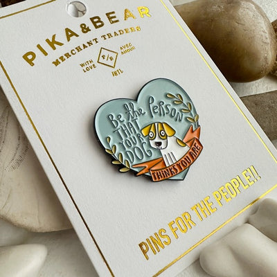 Man's Best Friend Dog Enamel Pin (P24MBF) | Pika & Bear | boogie + birdie