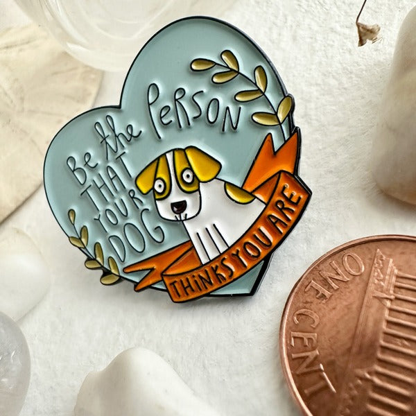 Man's Best Friend Dog Enamel Pin (P24MBF) | Pika & Bear | boogie + birdie