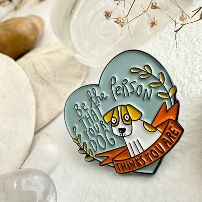 Man's Best Friend Dog Enamel Pin (P24MBF) | Pika & Bear | boogie + birdie