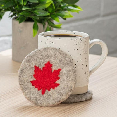 Maple Leaf Felt Coaster | Decor | boogie + birdie