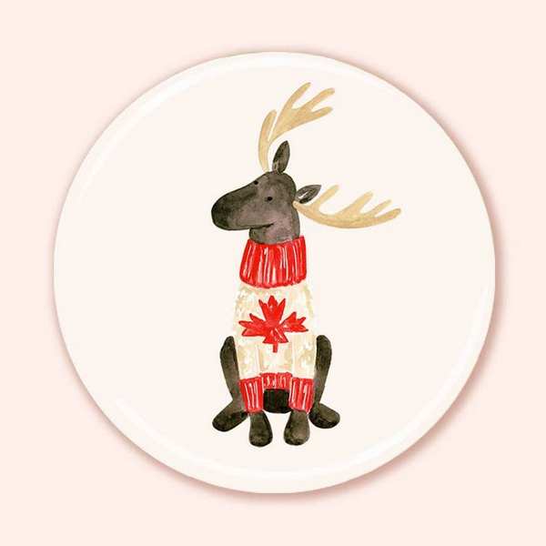 Maple Moose Magnet | Almeida Illustrations | boogie + birdie