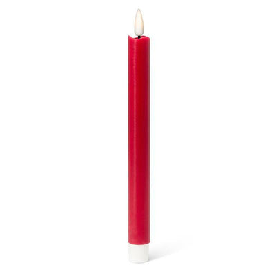 Flameless Taper Candle Red 9.5"  Set of 2 | Decor | boogie + birdie