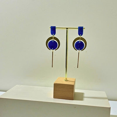 Navy Cairo Drop Earrings | Ketoora | boogie + birdie