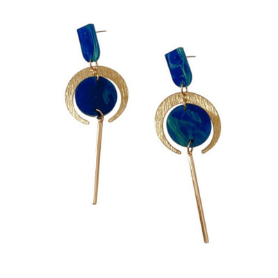 Navy Cairo Drop Earrings | Ketoora | boogie + birdie