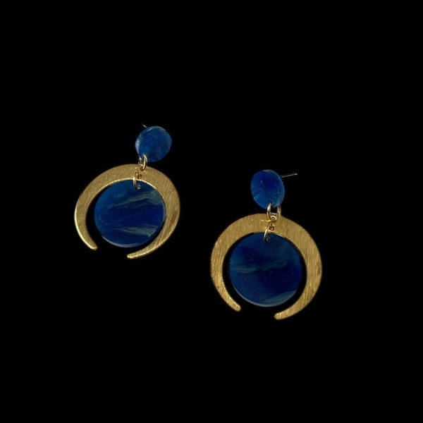 Navy Mini Cairo Drop Earrings | Ketoora | boogie + birdie