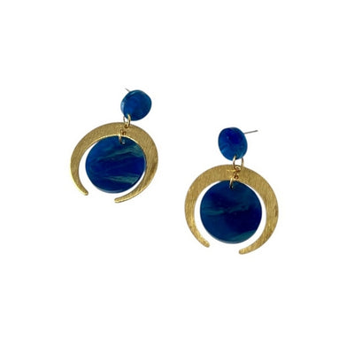 Navy Mini Cairo Drop Earrings | Ketoora | boogie + birdie