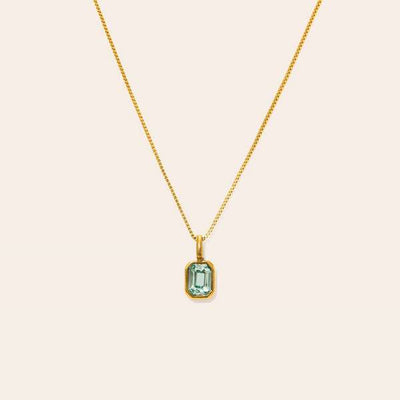 Gold March Waterproof Birthstone Necklace | Lover's Tempo | boogie + birdie