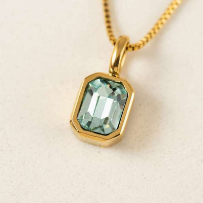 Gold March Waterproof Birthstone Necklace | Lover's Tempo | boogie + birdie