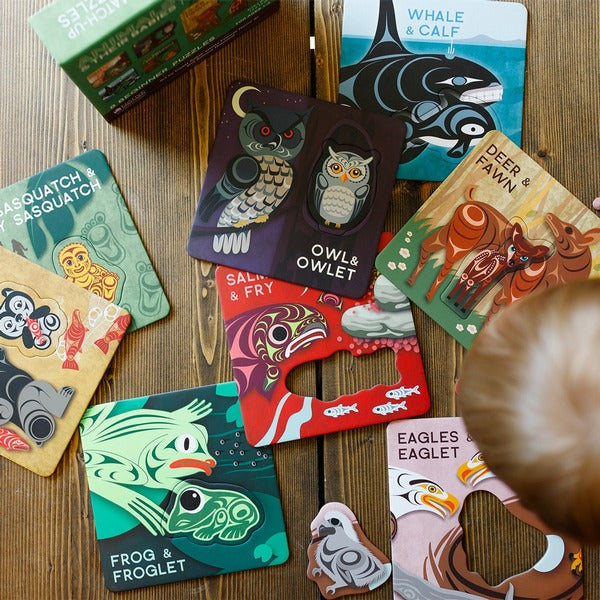 Babies & Their Animals Match-Up Puzzle | Native Northwest | boogie + birdie