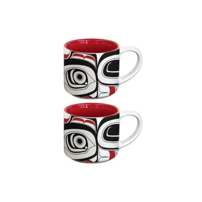 Matriarch Bear Tsimshian Ts'msyen Espresso Mug Set of 2 | Native Northwest | boogie + birdie
