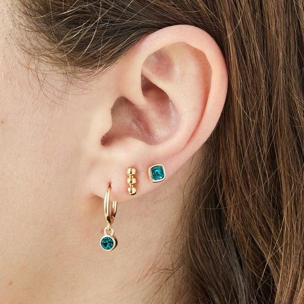 May Emerald Birthstone Drop Earrings | Foxy Originals | boogie + birdie