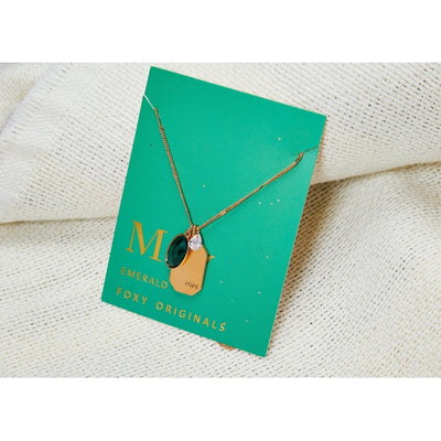 May Emerald Birthstone Necklace | Foxy Originals | boogie + birdie