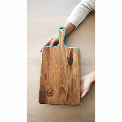 Caribbean Blue Medium Acacia Cheese Board | Lynn & Liana | boogie + birdie