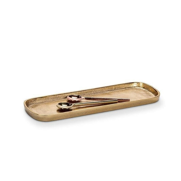 Medium Oval Gold Tray 3"x10" | Trays | boogie + birdie