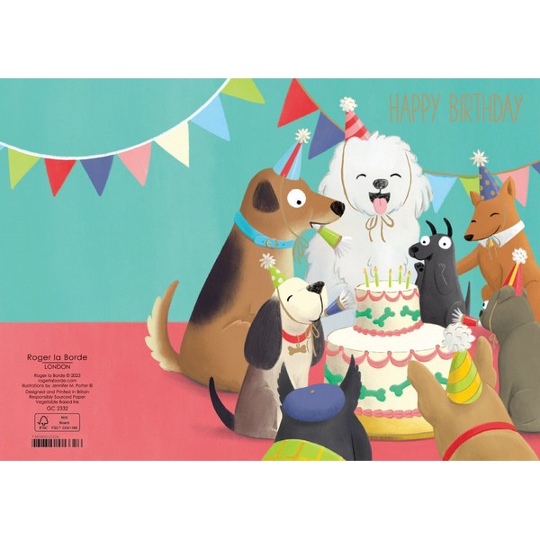 Menagerie Birthday Dogs Birthday Card | Roger La Borde | boogie + birdie