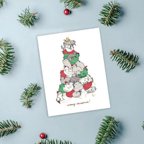 Meowy Christmas Card | Evil Llama and Friends | boogie + birdie