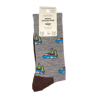 Men's Map & Outdoors Merino Wool Socks | Friday Sock Co. | boogie + birdie