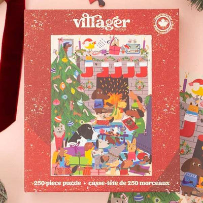 Merry Barkmas 250 Piece Puzzle | Villager Puzzles | boogie + birdie