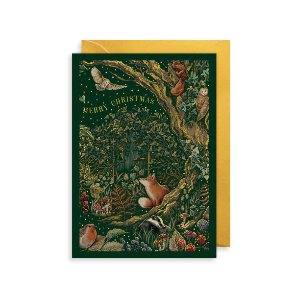 Merry Christmas Animals Christmas Card | Art File | boogie + birdie