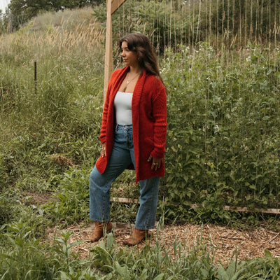 Red Alpaca Mia Sweater | Pokoloko | boogie + birdie