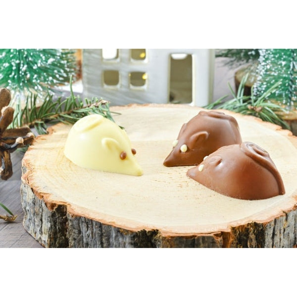 Milk & White Chocolate Mice Trio (33099) | Saxon Chocolate | boogie + birdie
