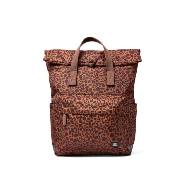 Leopard Canfield Roll Top Backpack | Ori London | boogie + birdie

