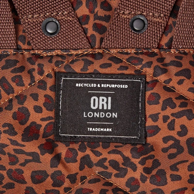 Leopard Canfield Roll Top Backpack | Ori London | boogie + birdie
