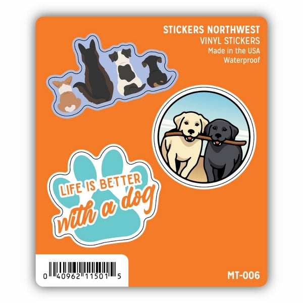 Dog Lover Mini Stickers | Set of 3 | Stickers Northwest | boogie + birdie