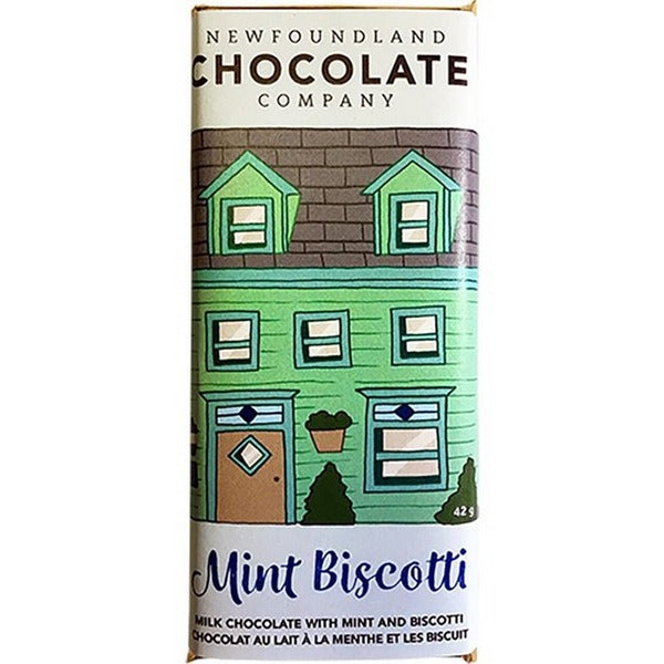 Mint Biscotti Milk Chocolate Bar | Newfoundland Chocolate | boogie + birdie