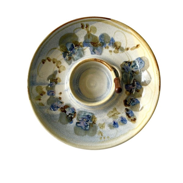 Blue Chip & Dip Plate | Pavlo Pottery | boogie + birdie