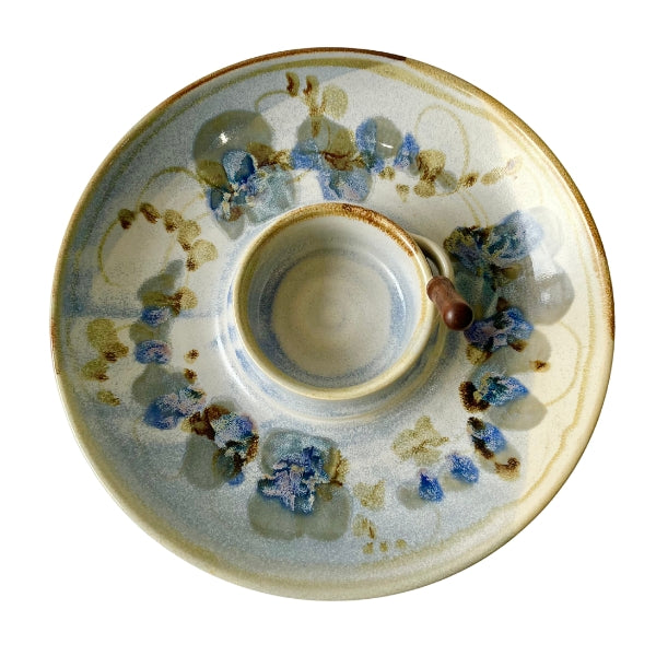 Blue Chip & Dip Plate | Pavlo Pottery | boogie + birdie