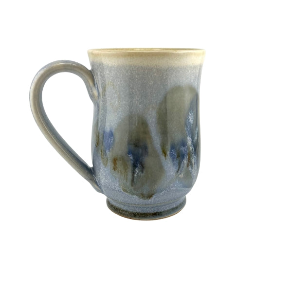 Large Misty Blue Curved Coffee Mug | Pavlo Pottery | boogie + birdie