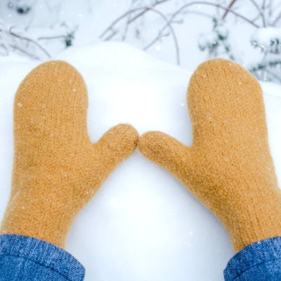 Burgundy Wool Mittens | Julie Sinden | boogie + birdie