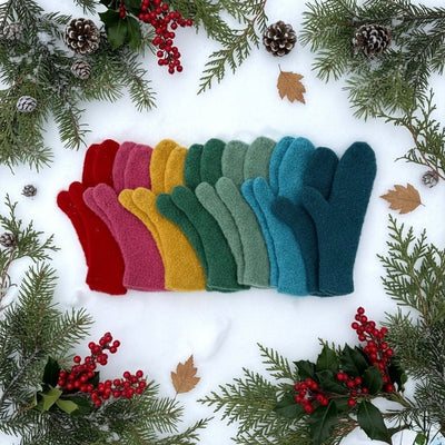 Rose Wool Mittens | Julie Sinden | boogie + birdie
