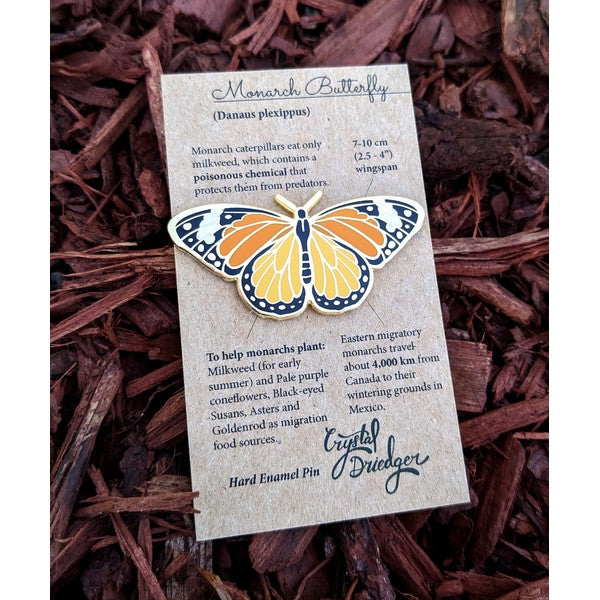 Monarch Enamel Pin | Crystal Driedger | boogie +  birdie