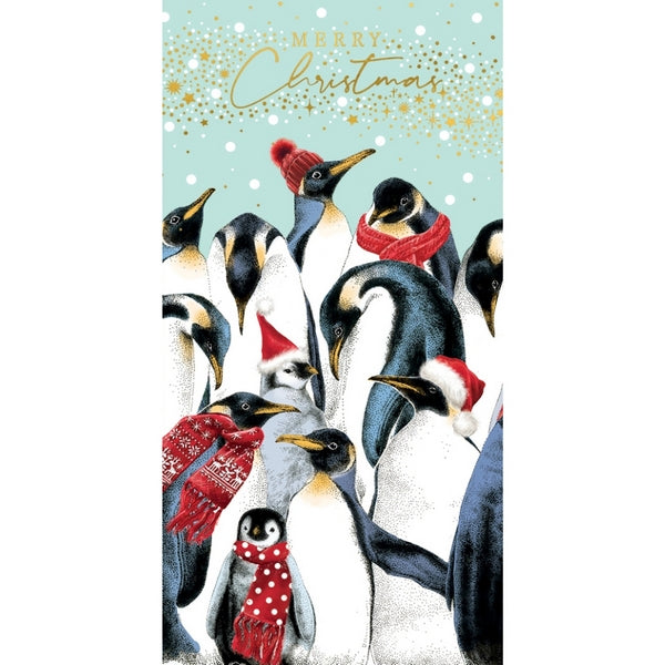 Merry Christmas Penguins Money Wallet Card | Art File | boogie + birdie