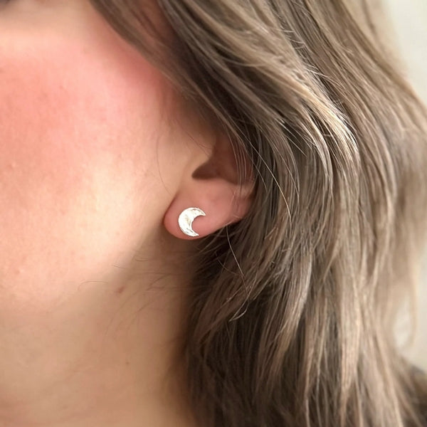Silver Star & Moon Wonder Stud Earrings | Open Fire | boogie + birdie